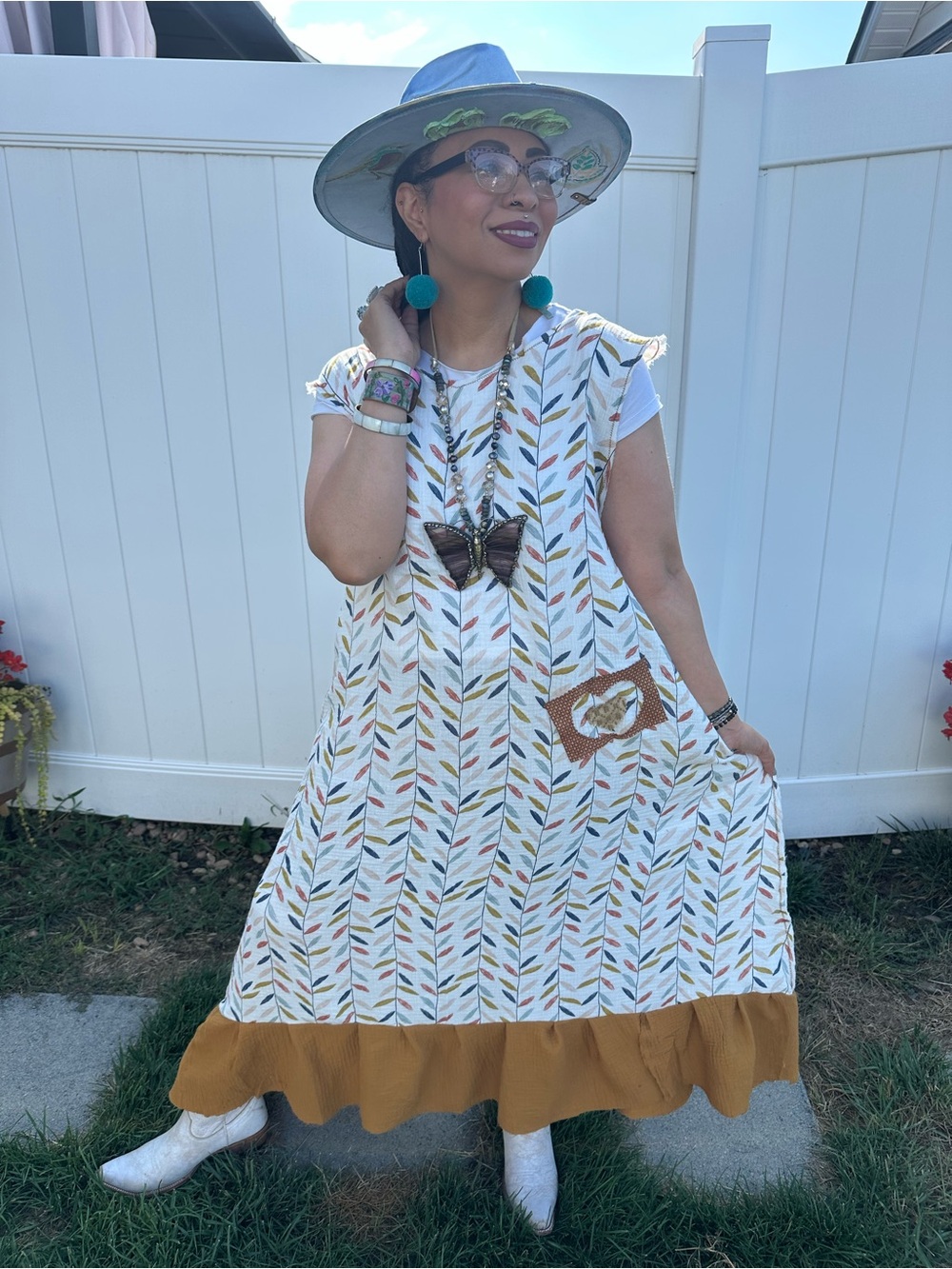 Boho cotton dress